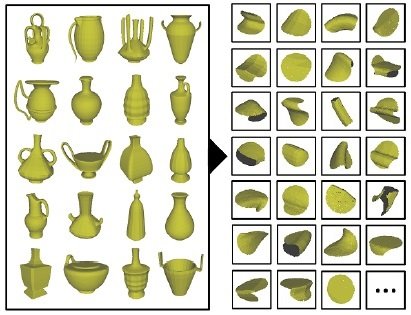 Data-Driven Sparse Priors of 3D Shapes