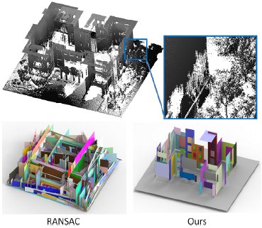 Shape Detection from Raw LiDAR Data with Subspace Modeling