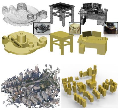 Constructing 3D CSG Models from 3D Raw Point Clouds