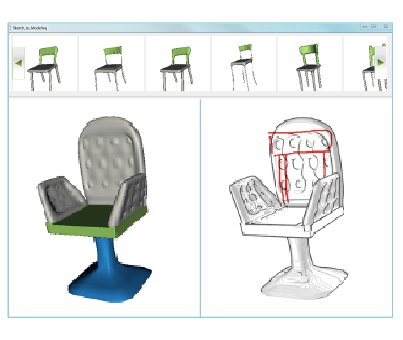Sketch-to-Design: Context-based Part Assembly