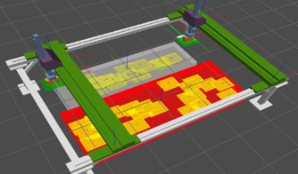 Learning Dual-arm Object Rearrangement for Cartesian Robots