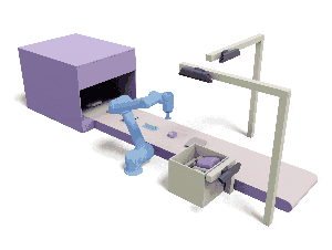 Learning Physically Realizable Skills for Online Packing of General 3D Shapes