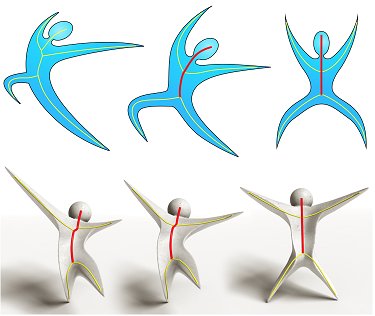 Skeleton-Intrinsic Symmetrization of Shapes